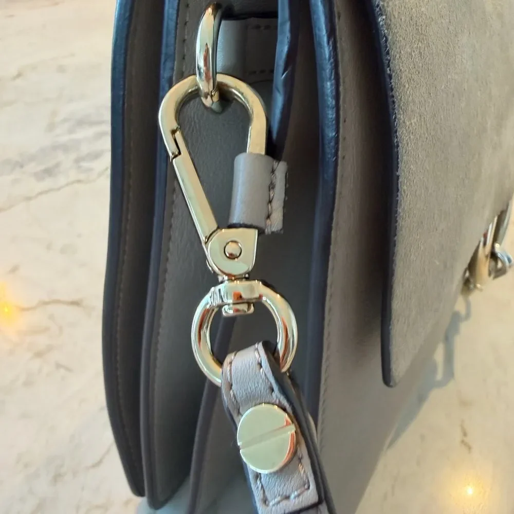 Chloe Leather and Suede Shoulder or Crossbody Handbag